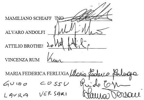 firme ex consiglieri comunali 